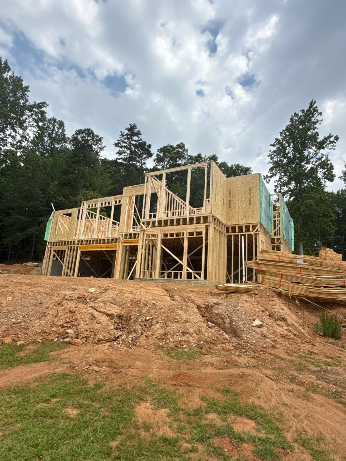 Lakehouse under construction &mdash; Upstate, SC