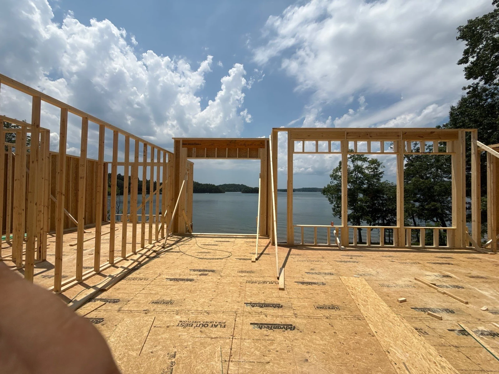 Lakehouse under construction &mdash; Upstate, SC