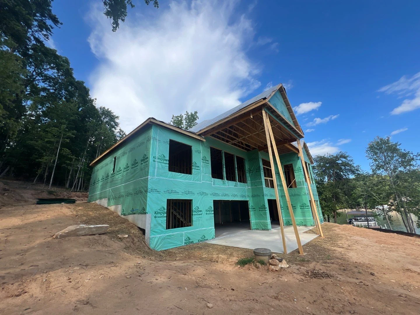 Lakehouse under construction &mdash; Upstate, SC