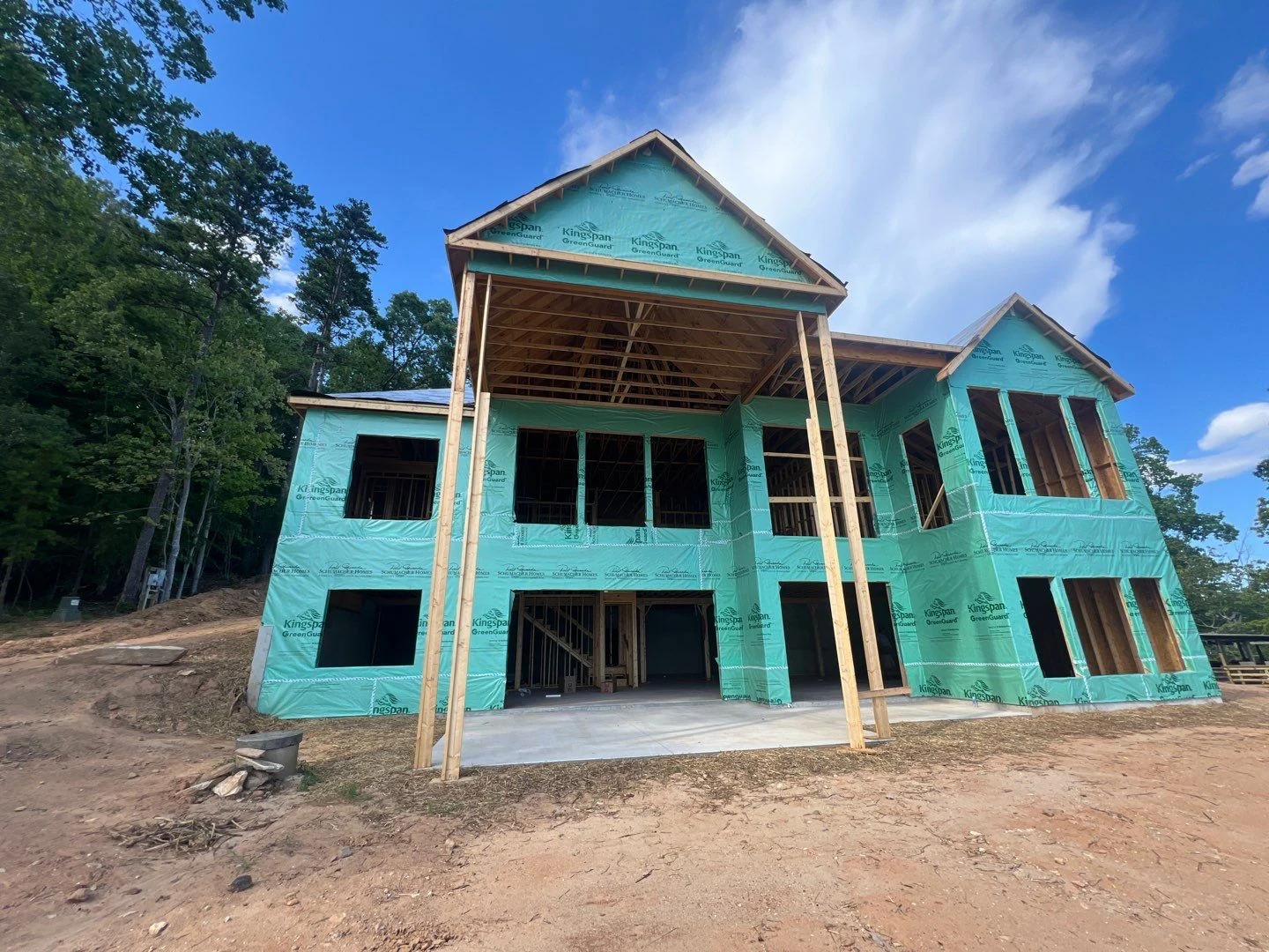 Lakehouse under construction &mdash; Upstate, SC