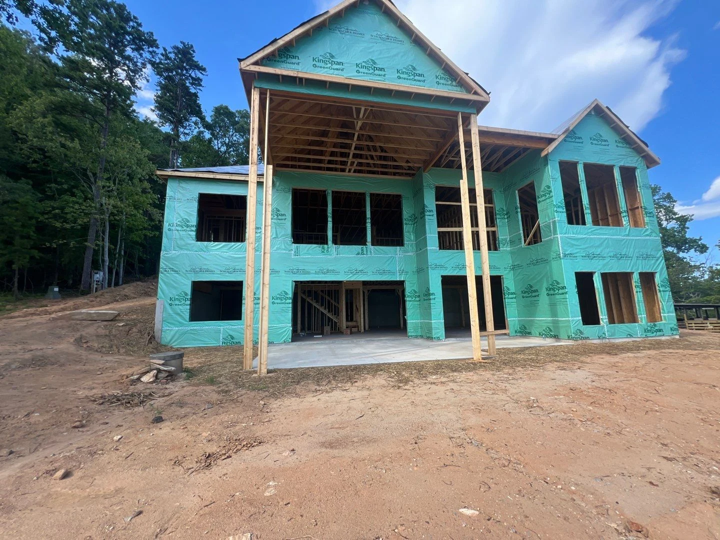 Lakehouse under construction &mdash; Upstate, SC