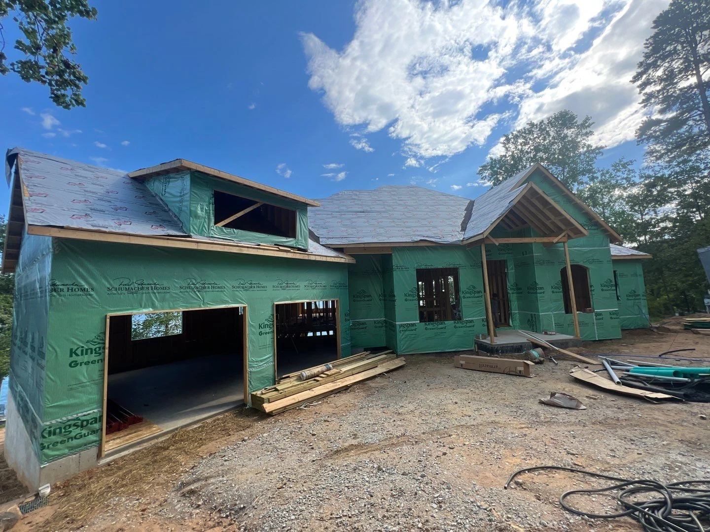 Lakehouse under construction &mdash; Upstate, SC